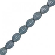 Czech Pinch beads kralen 5x3mm Chalk white baby blue luster 03000/14464